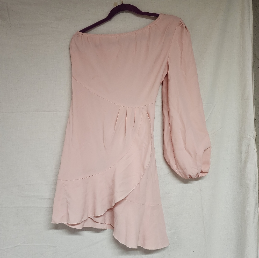 Light Pink One Shoulder Dress